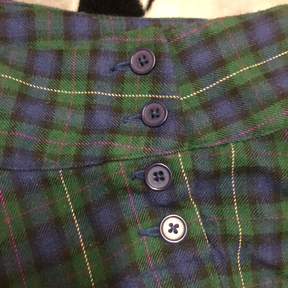 Lands End Kids Plaid Holiday Skirt - Picture 3 of 9